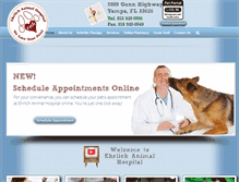 Tablet Screenshot of ehrlichanimalhospital.com